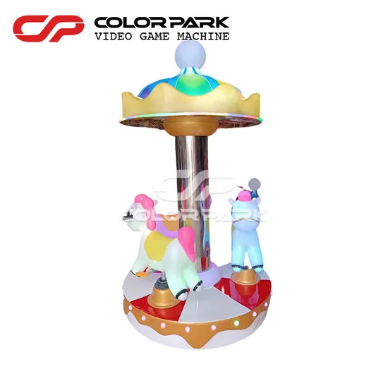 Máquinas tragamonedas de video de caballos de colores brillantes y atracciones de máquinas recreativas de video
