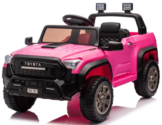 Toyota Tacoma Trd PRO - Vehículo para montar con licencia y control remoto de 2,4 G, diseño parental potente opcional, interruptor de luz independiente, UTV