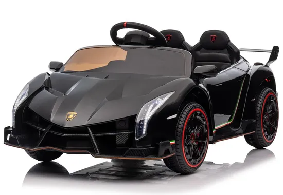 Lamborghini Veneno - Coche eléctrico para niños (12 V, 2 plazas, control remoto 2,4 GHz)